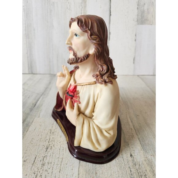Jesus heart precious collection bust statue figurine religious - Picture 4 of 9